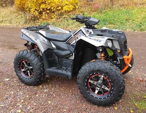 Fyrhjuling Polaris Scrambler XP 1000 stulen i Borlänge